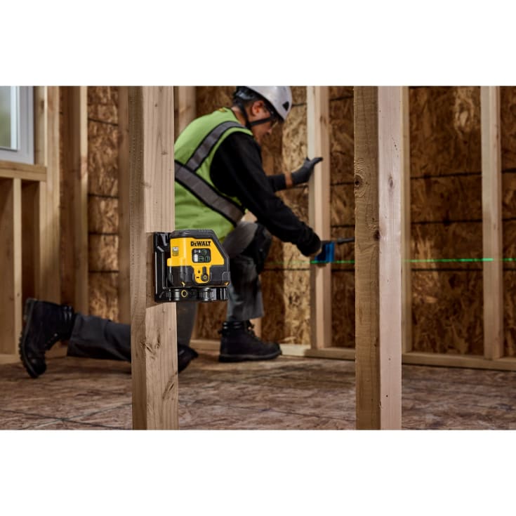 DEWALT USB-C krydslinjelaser DCLE14201GB-XJ, grøn