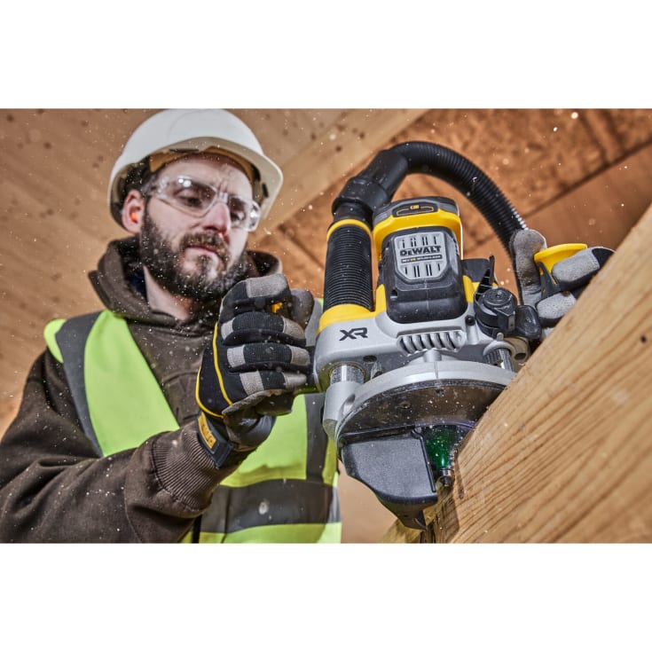 DeWalt 18V XR DCW620NT-XJ overfræser, 8/12 mm, uden batteri