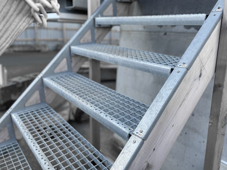Flexi 240x1035mm steg för arbetsbås, S235jr/din1461