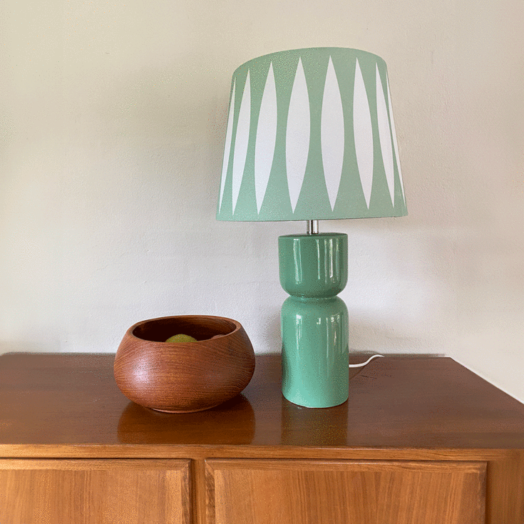 Superliving Paris bordlampe, grøn