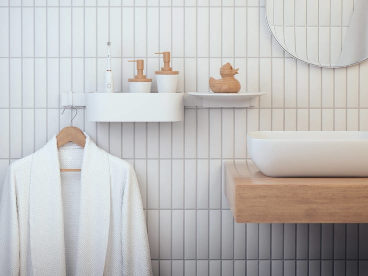 Hansgrohe WallStoris set för dusch, matt vit