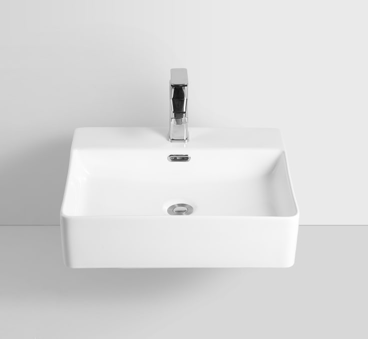 Lavabo Boxo 500 tvättställ, 50x42 cm, vit