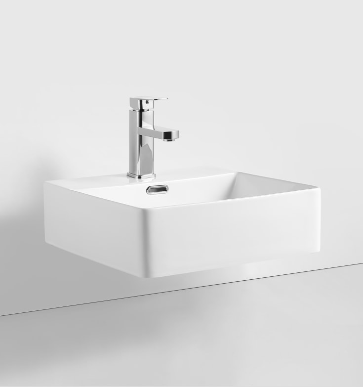 Lavabo Boxo 420 tvättställ, 42x42 cm, vit