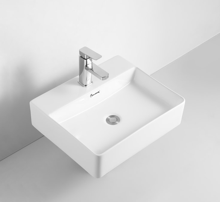 Lavabo Boxo 500 tvättställ, 50x42 cm, vit
