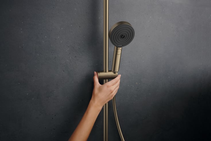 Hansgrohe Pulsify S Puro 260 dusjsett, vannsparende, børstet bronse