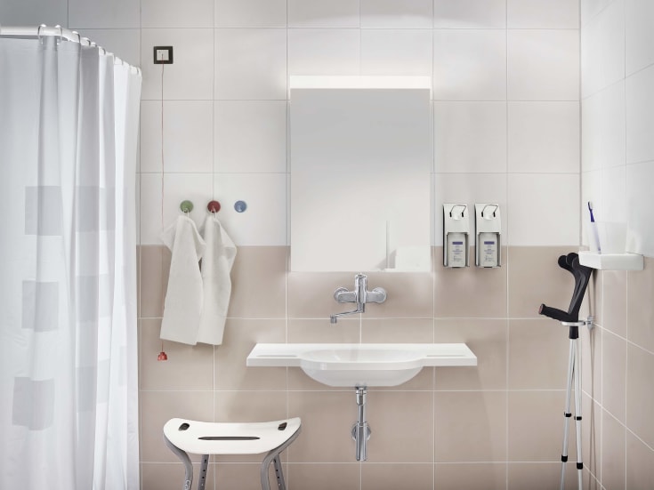 Oras Clinica tvättställsblandare, stål