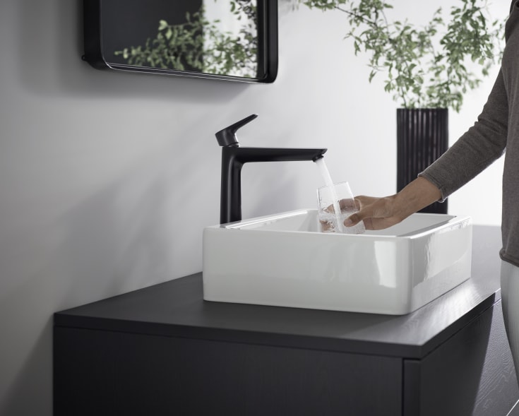Hansgrohe Talis E 240 tvättställsblandare, matt svart