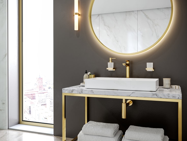Hansgrohe Talis E 240 tvättställsblandare, guld