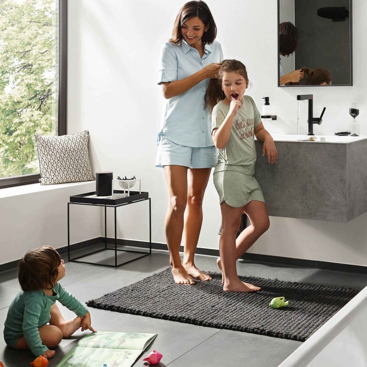 Hansgrohe Finoris 230 tvättställsblandare, matt svart