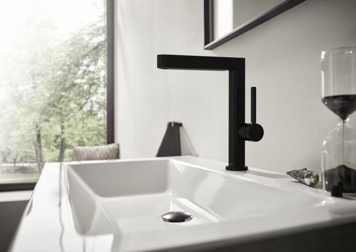 Hansgrohe Finoris 230 tvättställsblandare, matt svart