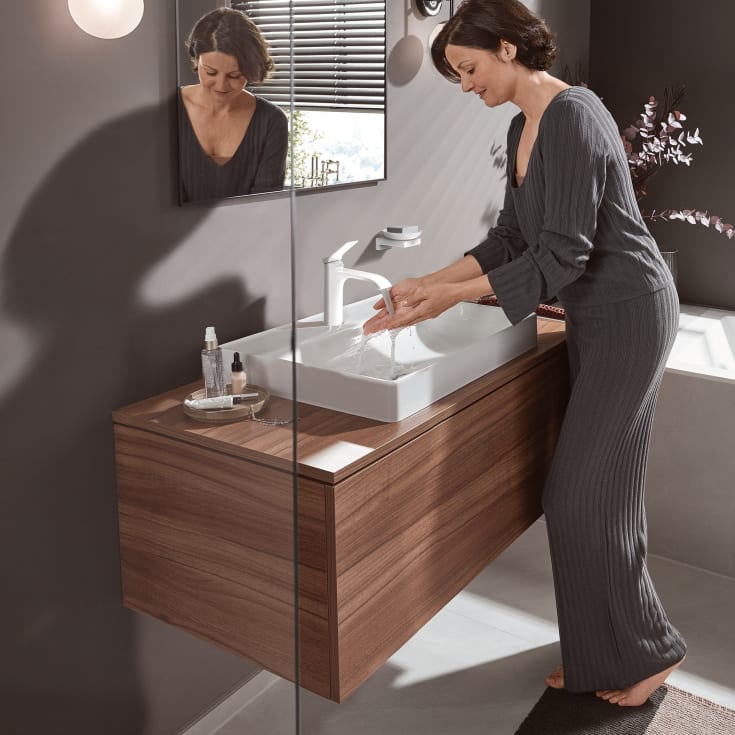 Hansgrohe Vivenis 110 servantbatteri, matt hvit