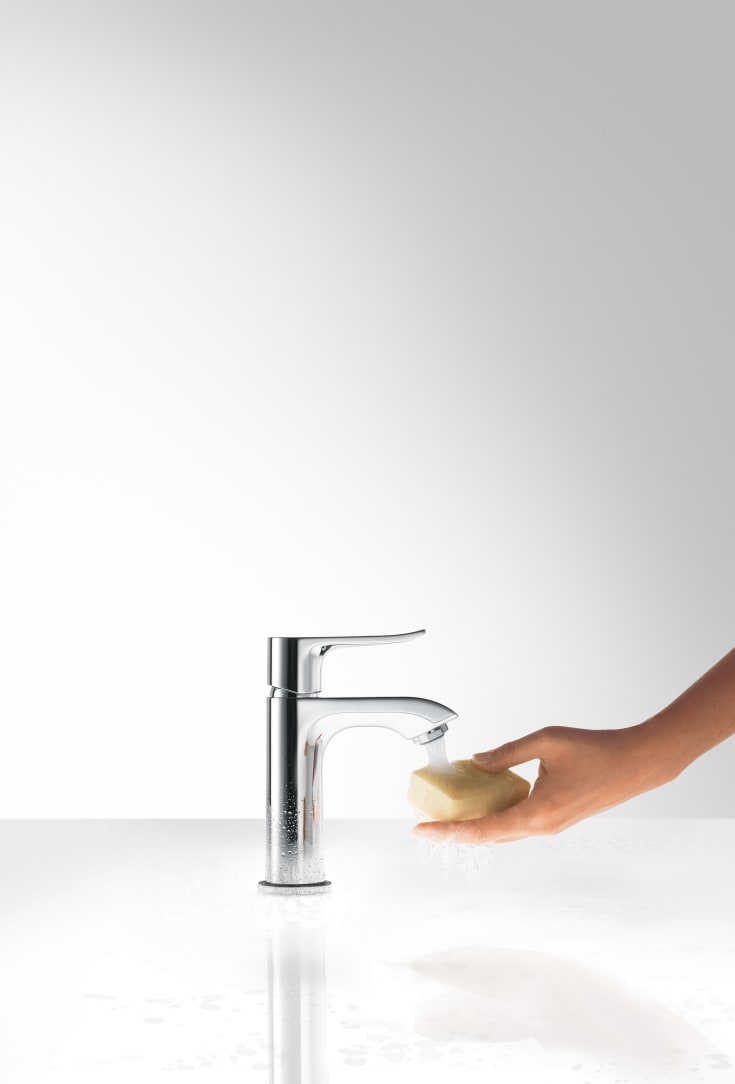 Hansgrohe Metris 100 tvättställsblandare, krom