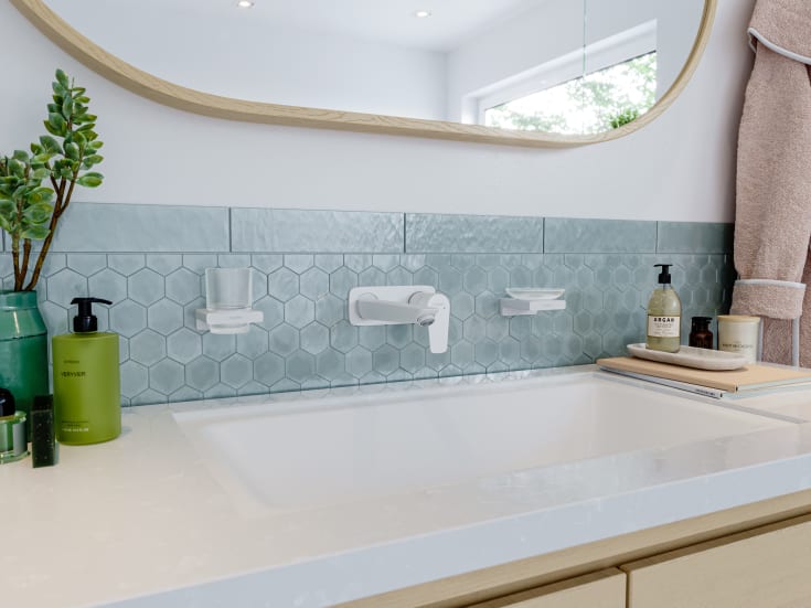 Hansgrohe Talis E 110 tvättställsblandare, matt vit