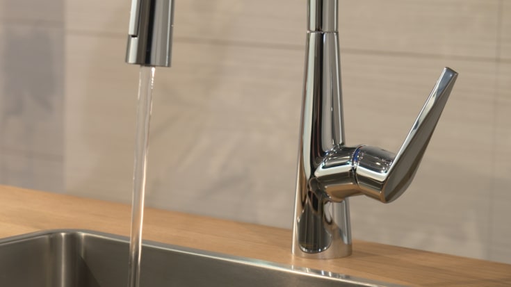 Hansgrohe Talis S 200 kjøkkenarmatur, uttrekkbar tut, krom