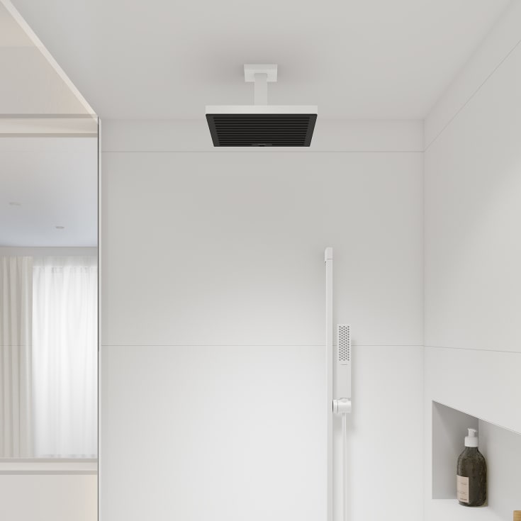 Hansgrohe dusjarm, 10 cm, matt hvit
