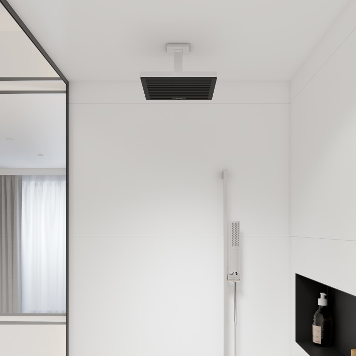 Hansgrohe duscharm, 10 cm, krom