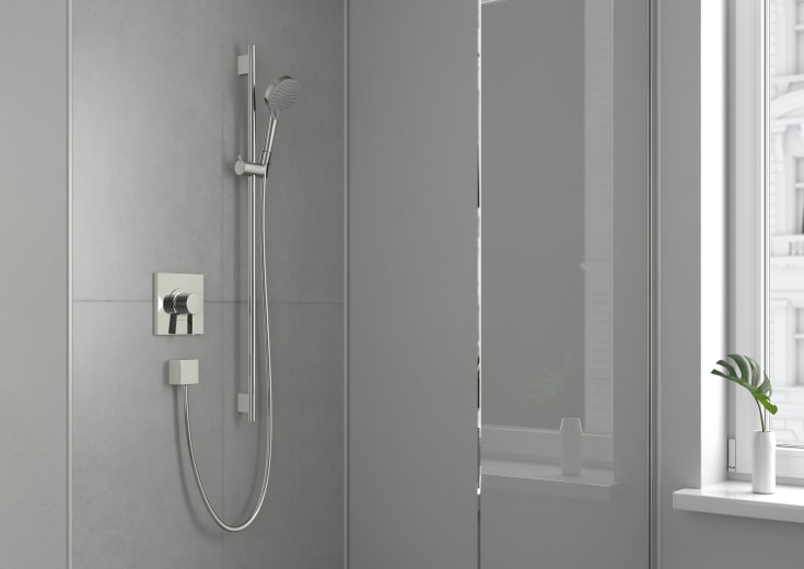Hansgrohe Unica S Puro duschstång, 90 cm, krom