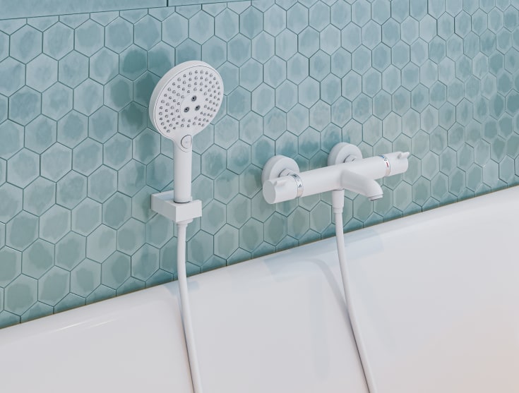 Hansgrohe Porter E handduschhållare, matt vit