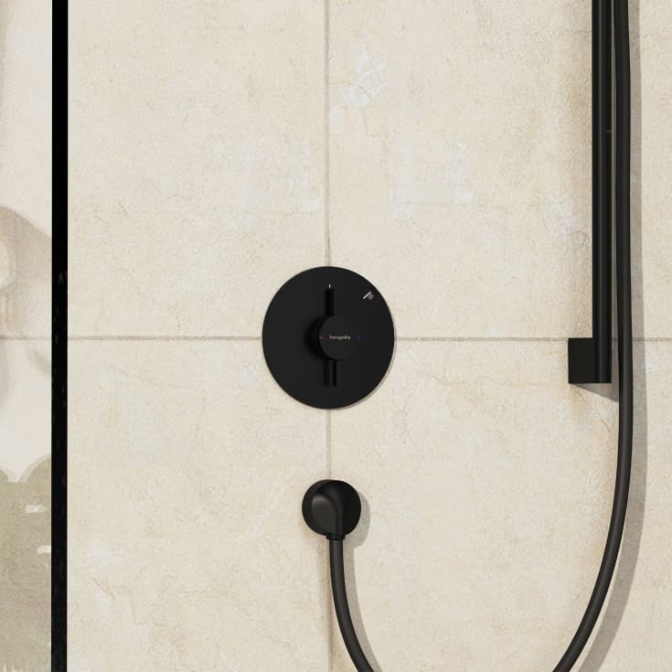 Hansgrohe DuoTurn S duschblandare, svart