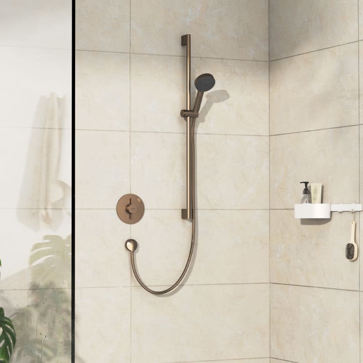 Hansgrohe DuoTurn S duschblandare, brons