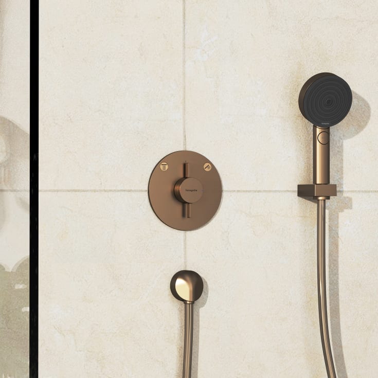 Hansgrohe DuoTurn S duschblandare, brons