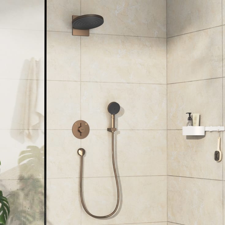 Hansgrohe DuoTurn S duschblandare, brons