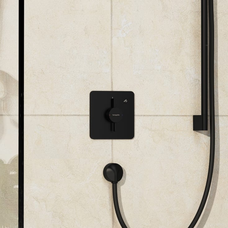 Hansgrohe DuoTurn Q duschblandare, svart