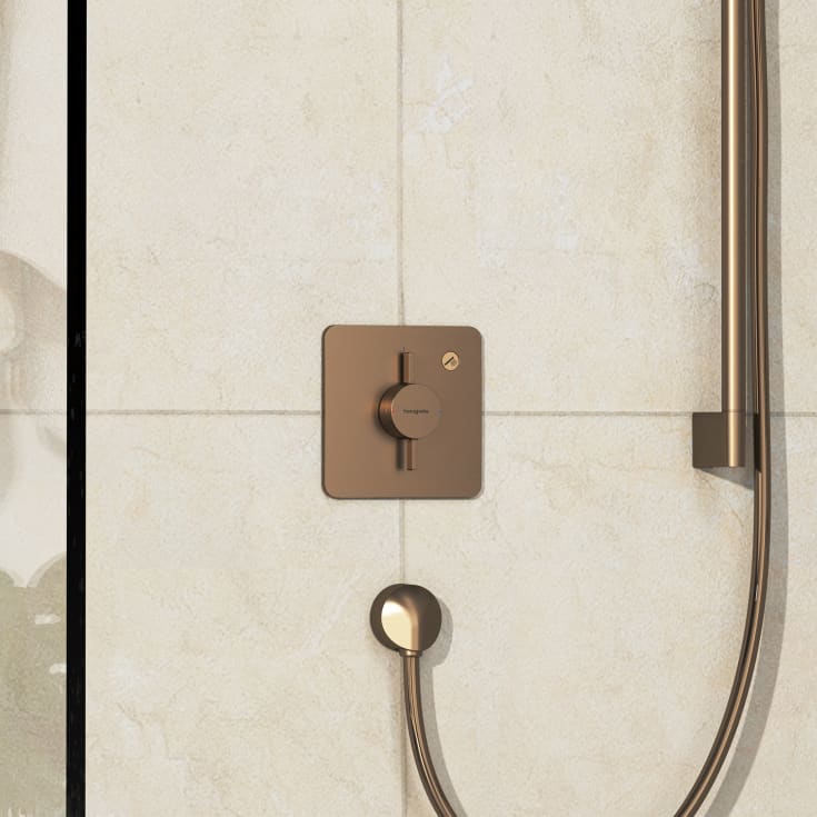 Hansgrohe DuoTurn Q duschblandare, brons