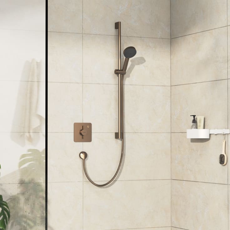 Hansgrohe DuoTurn Q duschblandare, brons