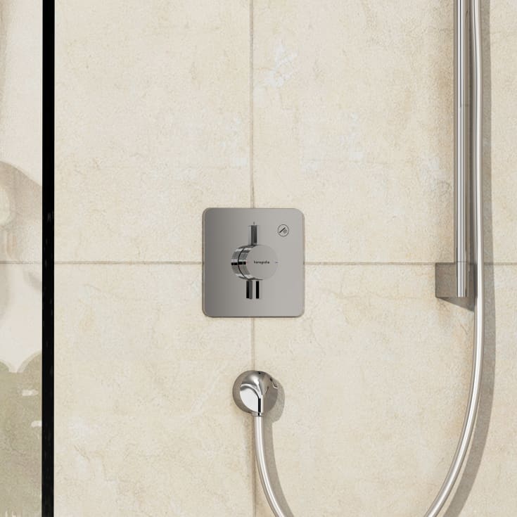 Hansgrohe DuoTurn Q dusjbatteri, med 1 uttak, krom