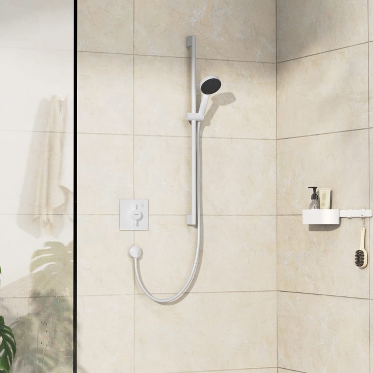 Hansgrohe DuoTurn E dusjbatteri, hvit