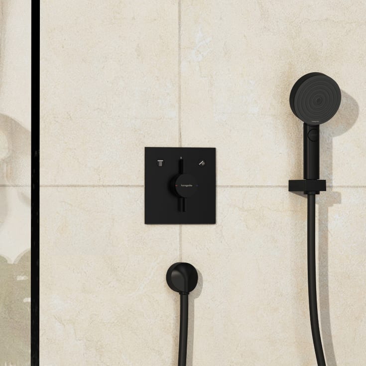 Hansgrohe DuoTurn E duschblandare, svart
