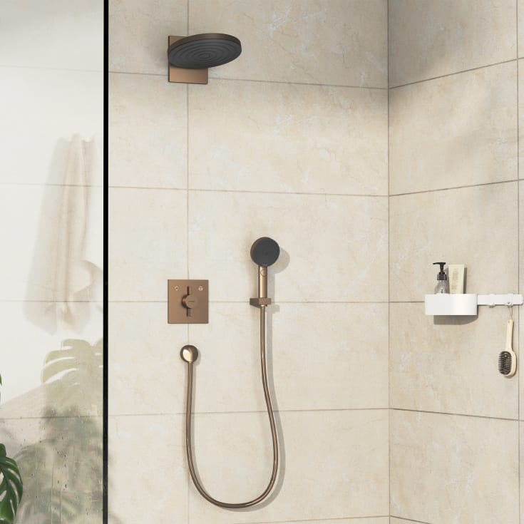 Hansgrohe DuoTurn E duschblandare, brons