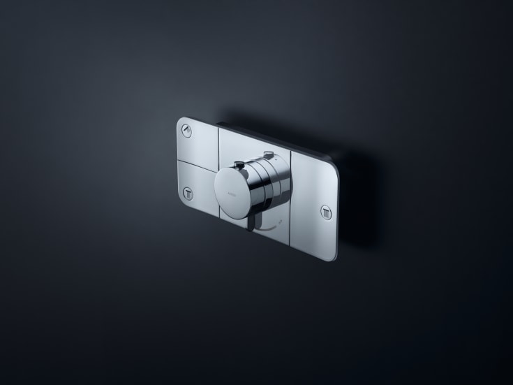 Axor One Termostat, med 3 utløp, for innbygging, krom
