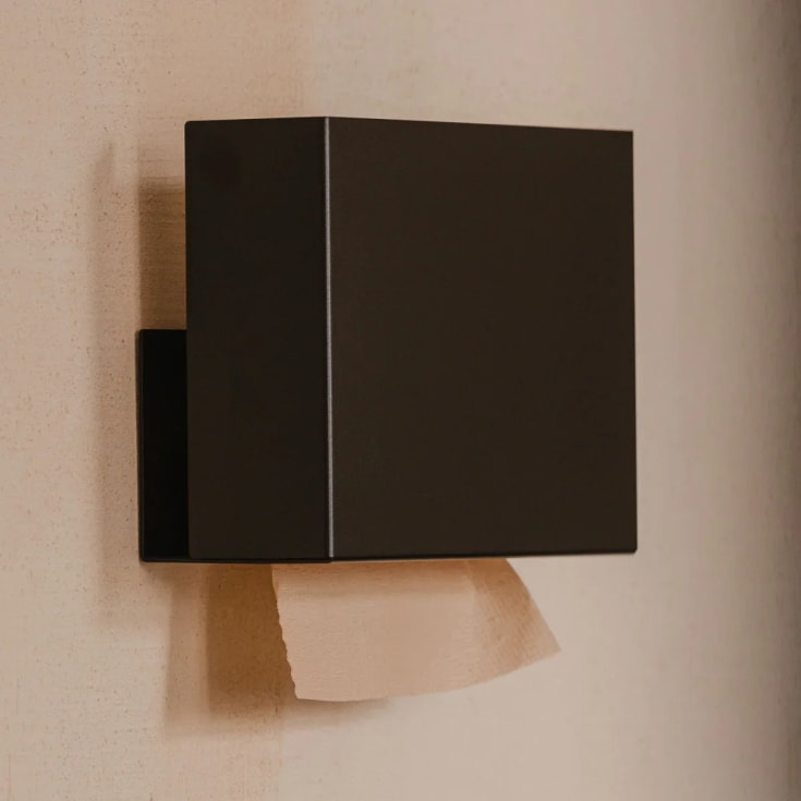 VILNIUS Pappersdispenser mattsvart
