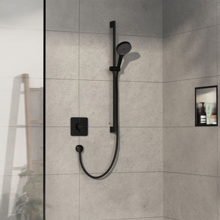 Hansgrohe ShowerSelect Comfort Q dusjbatteri, sort