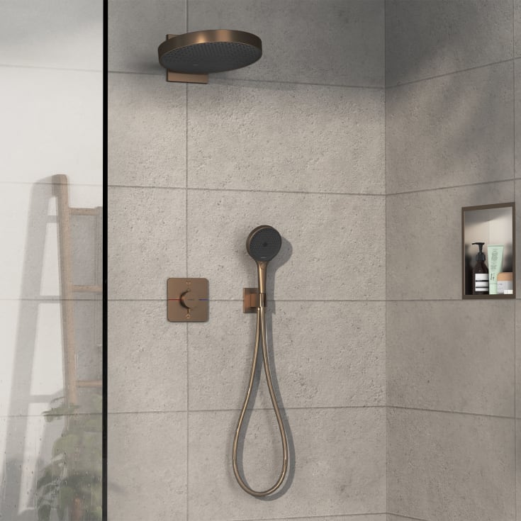 Hansgrohe ShowerSelect Comfort Q duschblandare, brons