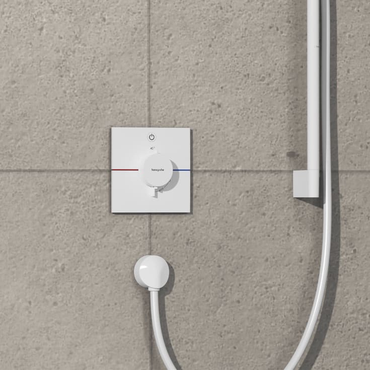 Hansgrohe ShowerSelect Comfort E brusearmatur, hvid