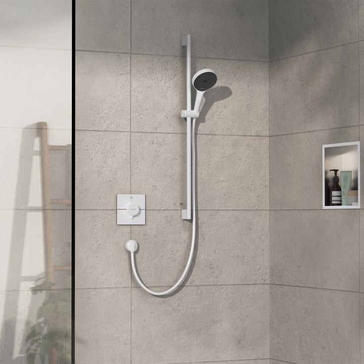 Hansgrohe ShowerSelect Comfort E brusearmatur, hvid