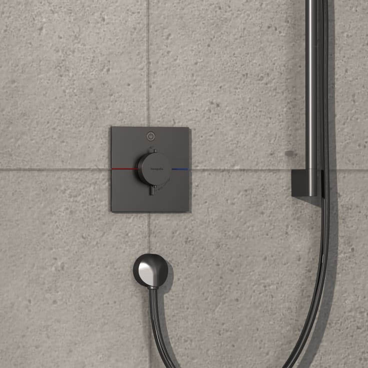 Hansgrohe ShowerSelect Comfort E brusearmatur, sort krom
