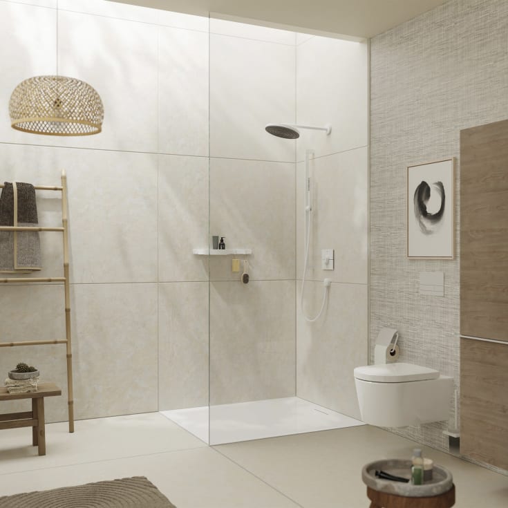 Hansgrohe ShowerSelect Comfort E brusearmatur, hvid