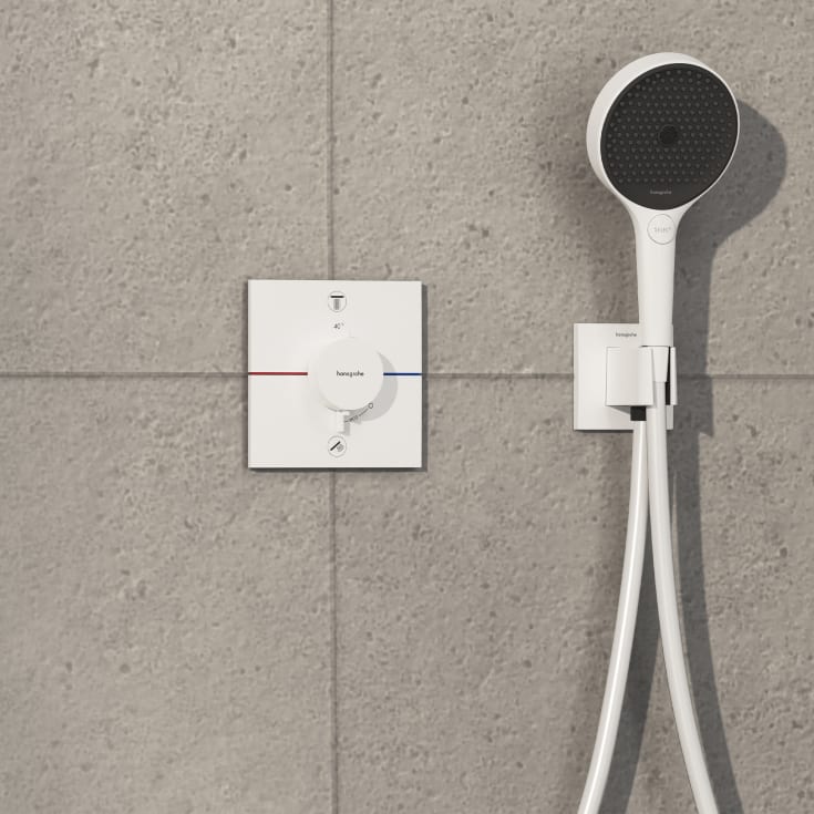 Hansgrohe ShowerSelect Comfort E brusearmatur, hvid