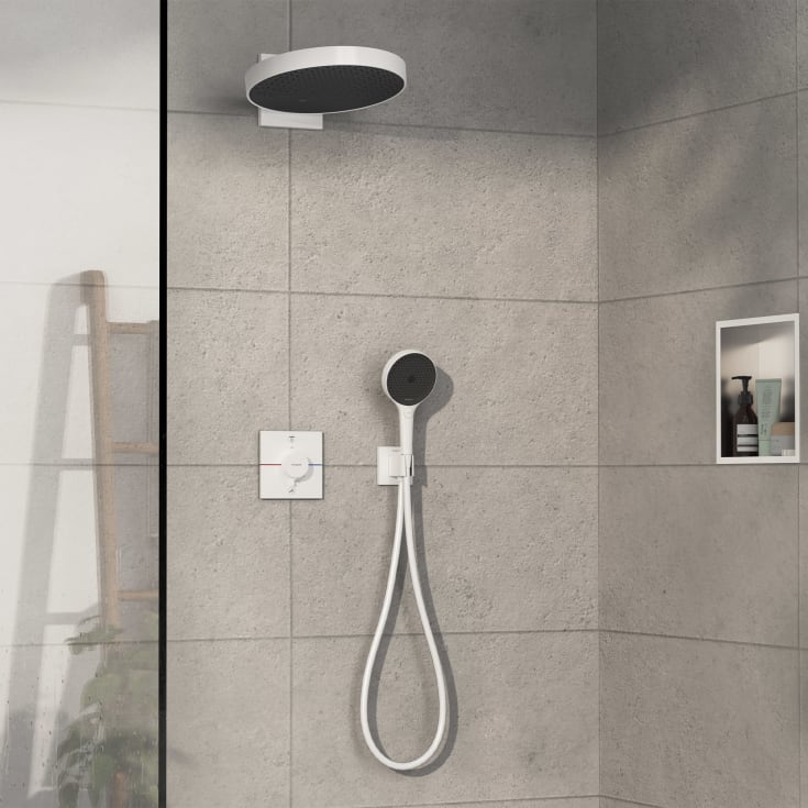 Hansgrohe ShowerSelect Comfort E brusearmatur, hvid