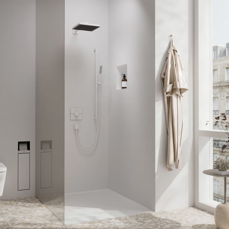 Hansgrohe ShowerSelect Comfort E brusearmatur, hvid