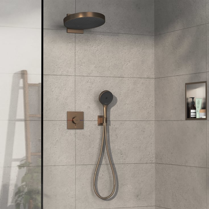 Hansgrohe ShowerSelect Comfort E duschblandare, brons