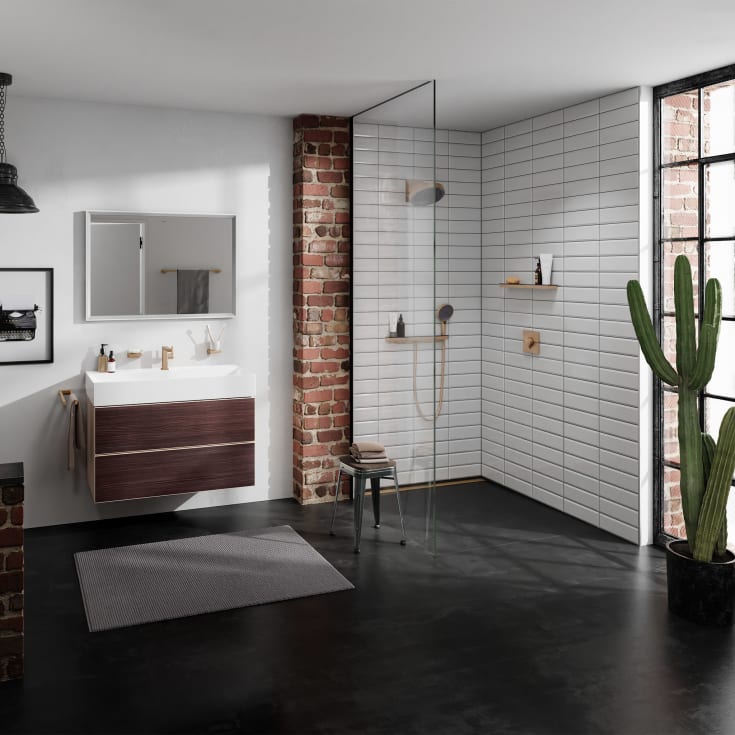 Hansgrohe ShowerSelect Comfort E duschblandare, brons