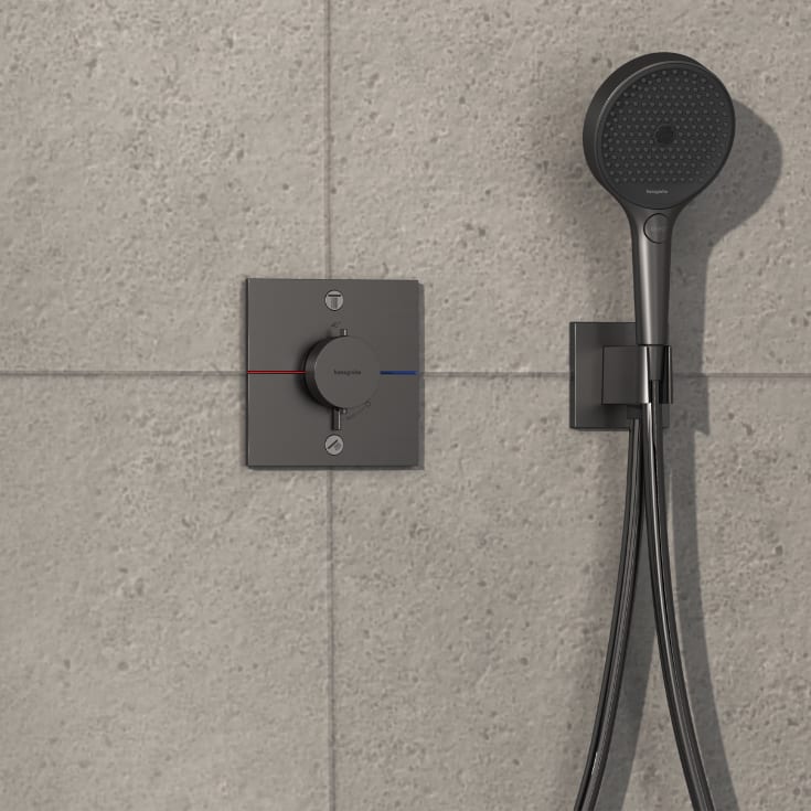Hansgrohe ShowerSelect Comfort E brusearmatur, sort krom