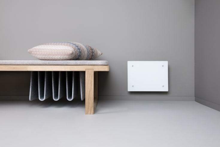 Adax Eco Basic glas el-radiator, 250W/230V, 3 m²