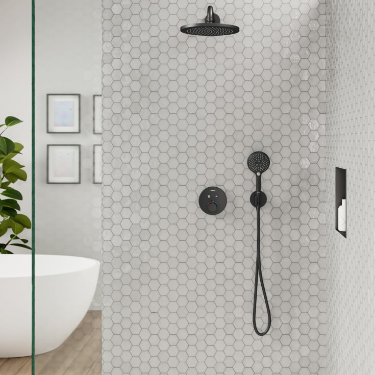 Hansgrohe FixFit S slangeuttak, matt sort