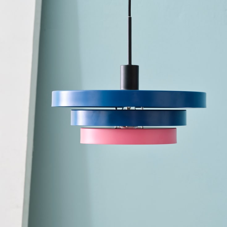 Ledvance Decor Layers pendel, blå/lyserød